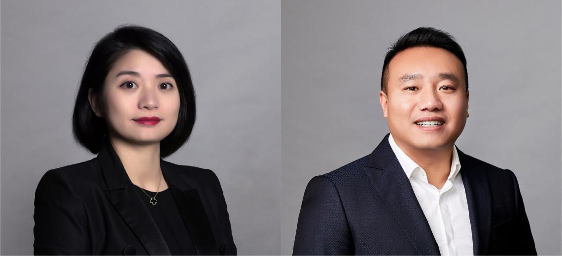 Headshot of Renee on the left and Tony on the right